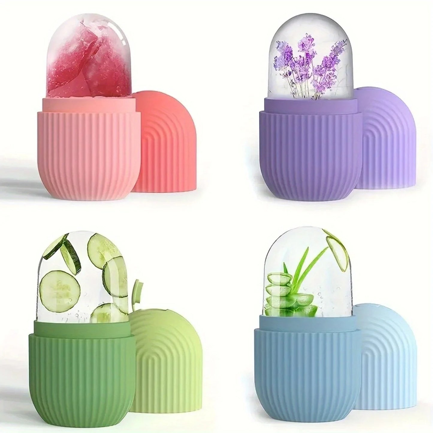 Moule à Glace en Silicone pour Soins du Visage