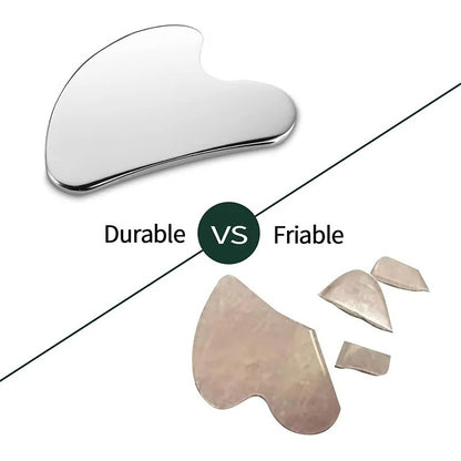 Massager Gua Sha en Acier Inoxydable
