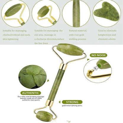 Set de Massage Guasha en Pierre Naturelle