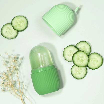 Moule à Glace en Silicone pour Soins du Visage