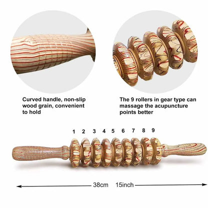 Rouleau de Massage en Bois