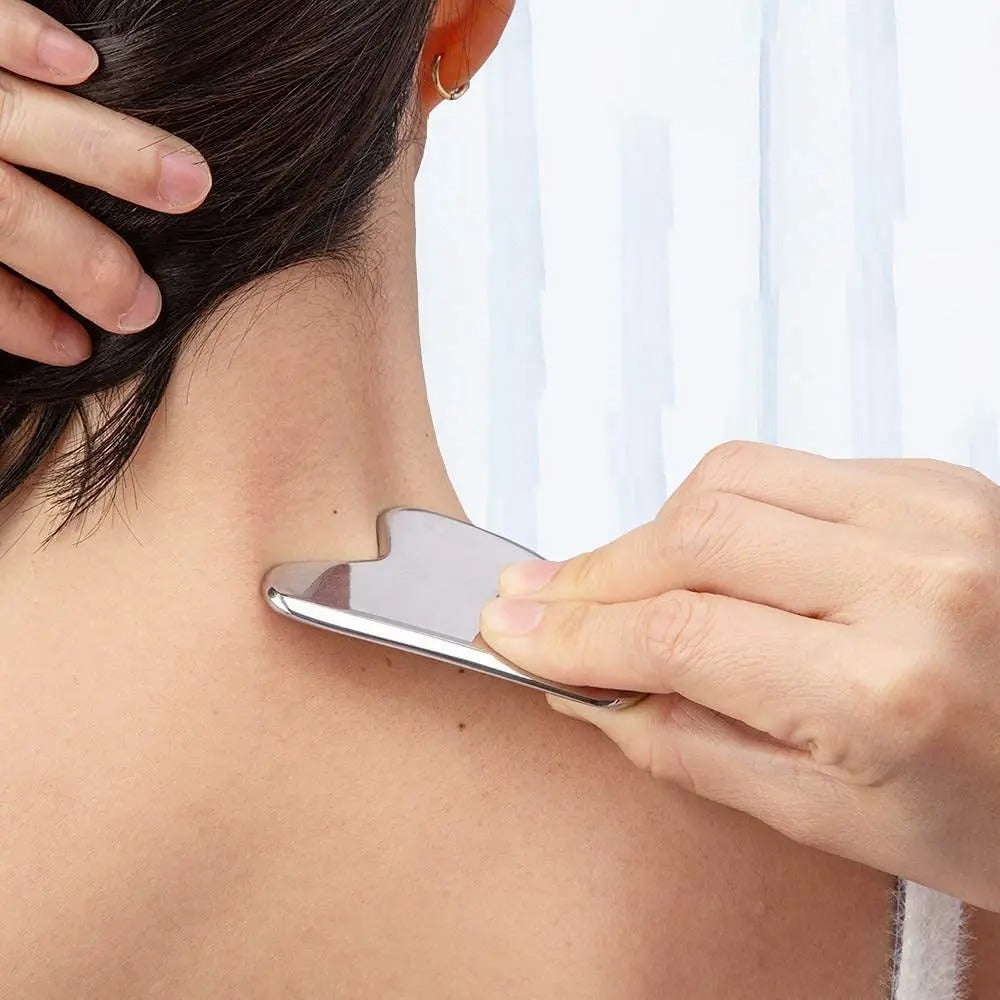 Massager Gua Sha en Acier Inoxydable