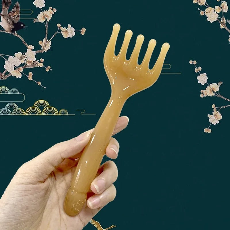 Massager pour le Cuir Chevelu en Résine Gua Sha